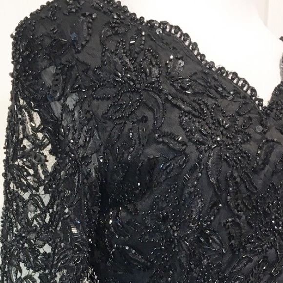 Vintage Oleg Cassini Black Tie dress - Picture 10 of 10